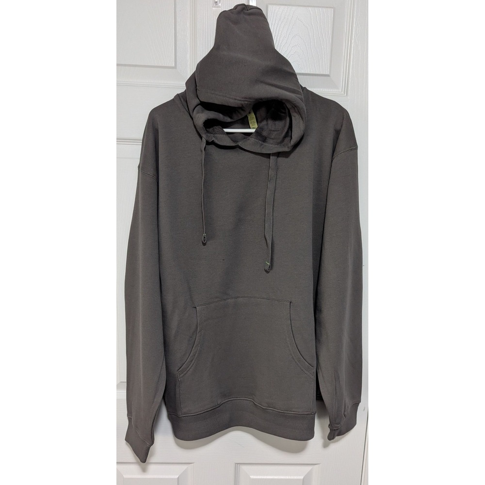 NWOT ECONSCIOUS Organic Cotton Pullover Hoodie Charcoal Mens Medium 5500